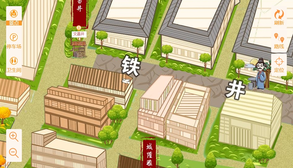 得荣智慧景区：手绘地图与语音导览的完美融合